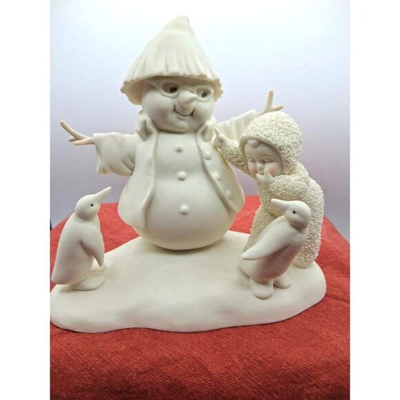 Department 56 Snowbabies "Make Me Laugh" Figurine Snowman & Penguins 2007 Collec - Picture 1 of 6